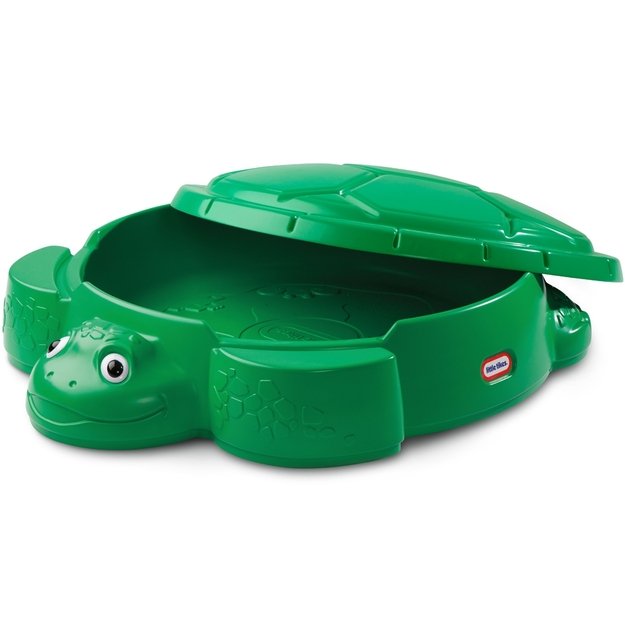 Little Tikes smėlio dėžė „Vėžlys“ – su dangčiu, taip pat gali būti naudojama kaip žaislų dėžė