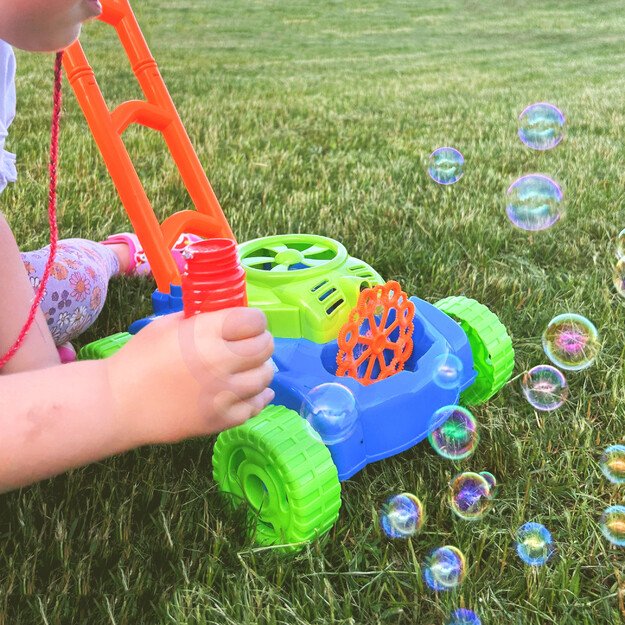 Vaikiška muilo burbulų žoliapjovė su garsais 2