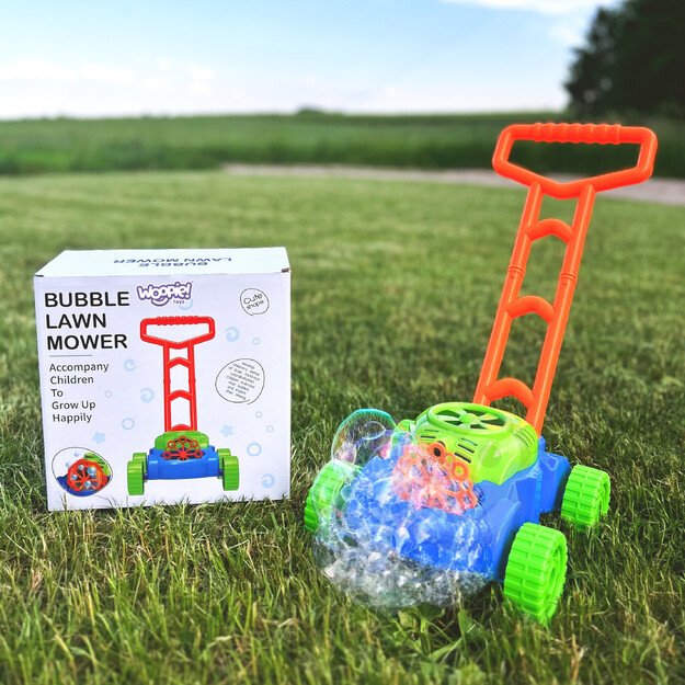 Vaikiška muilo burbulų žoliapjovė su garsais 5