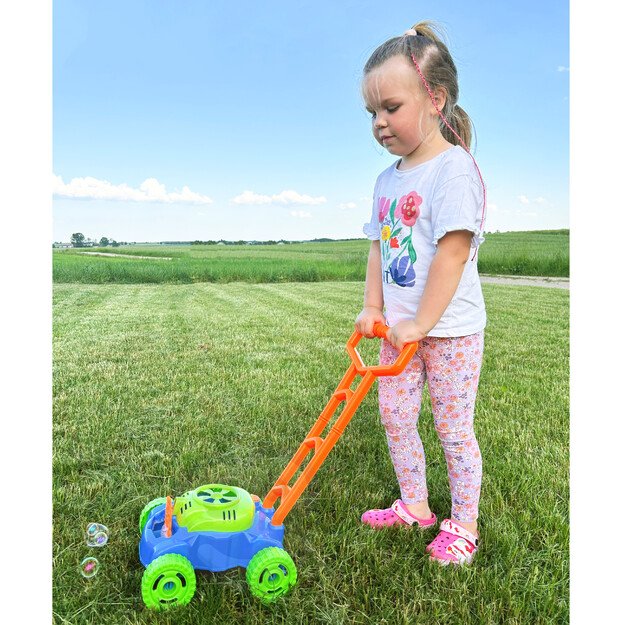 Vaikiška muilo burbulų žoliapjovė su garsais 1