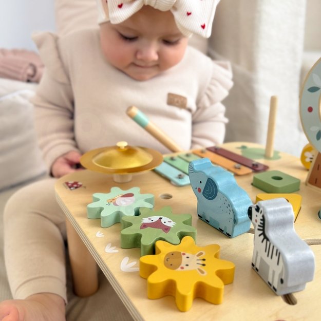 WOOPIE GREEN medinis edukacinis staliukas 5in1  8