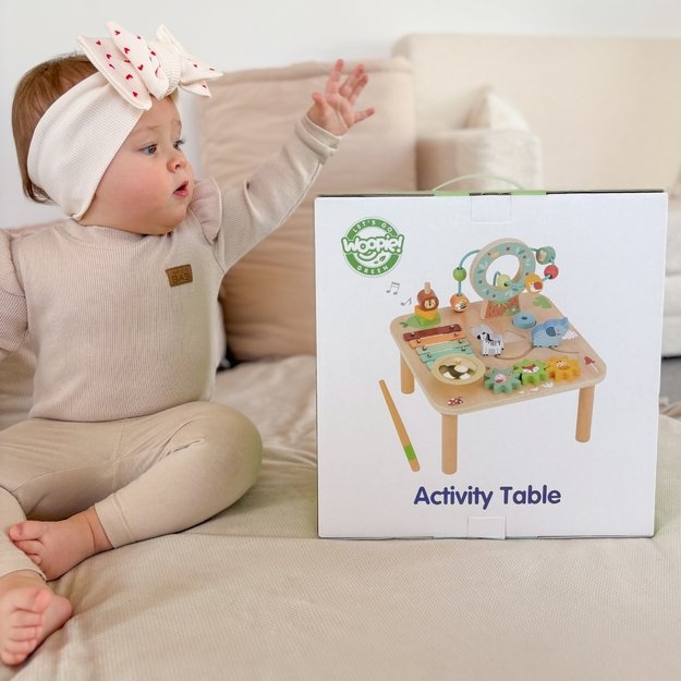 WOOPIE GREEN medinis edukacinis staliukas 5in1  7