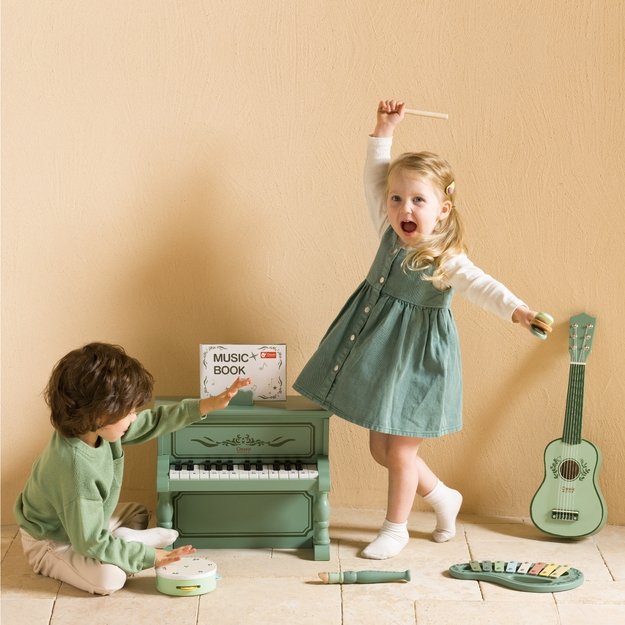 CLASSIC WORLD Medinių Vintage Muzikos Instrumentų Rinkinys