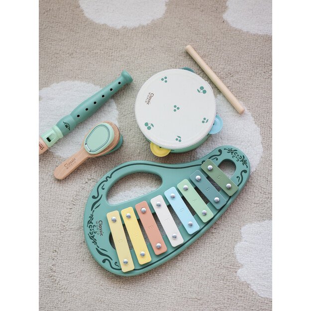 CLASSIC WORLD Medinių Vintage Muzikos Instrumentų Rinkinys 6