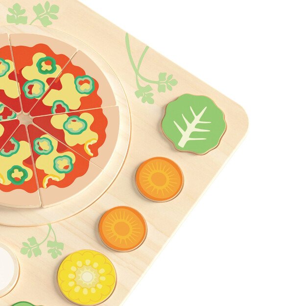 CLASSIC WORLD medinė pica – dėlionė su daržovėmis, 22 dalys 7