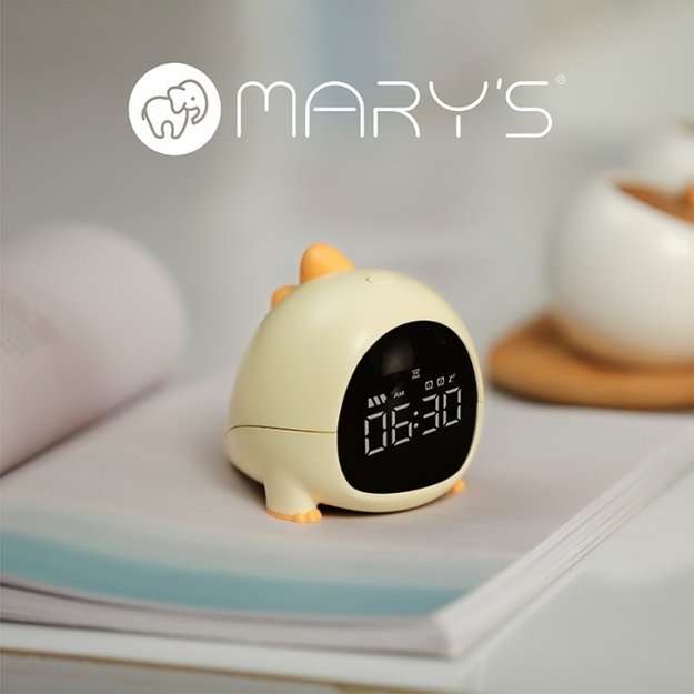 Mary’s LED žadintuvas–naktinė lempa „Triušis“, baltas