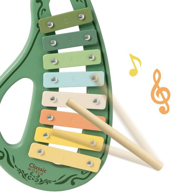 CLASSIC WORLD Medinių Vintage Muzikos Instrumentų Rinkinys 9