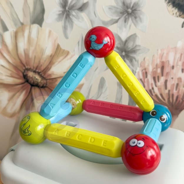 Magnetinis edukacinis konstruktorius vaikams – 128 elementai 1