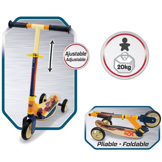 SMOBY Medinis triratis paspirtukas „Cars“ 