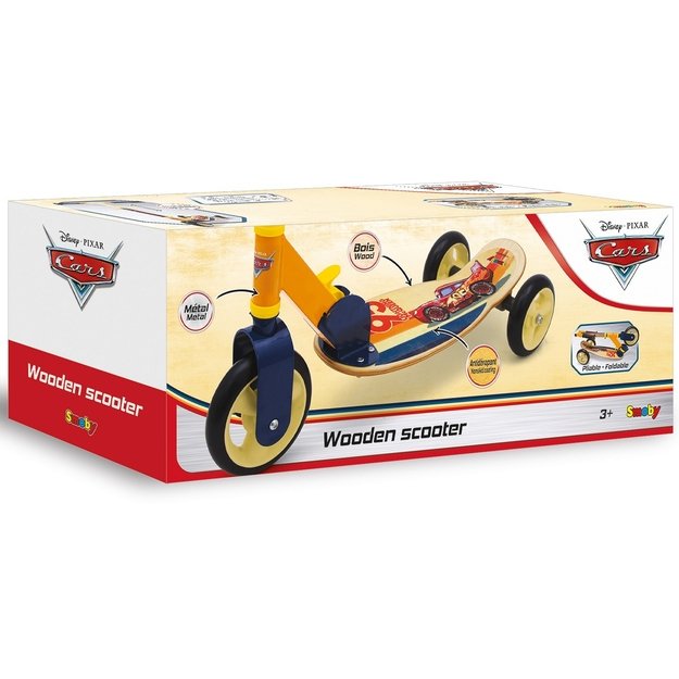 SMOBY Medinis triratis paspirtukas „Cars“ 
