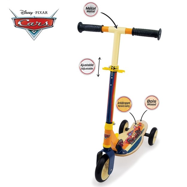 SMOBY Medinis triratis paspirtukas „Cars“ 