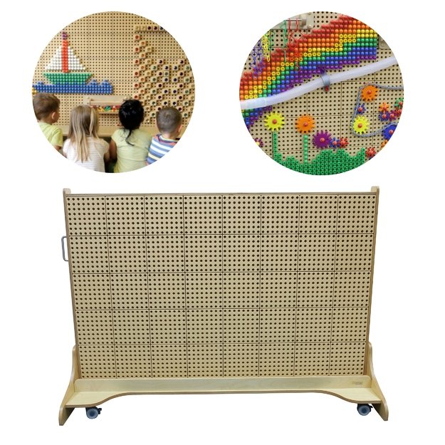 Laisvai pastatoma edukacinė STEM lenta vaikams – 166 x 125 cm