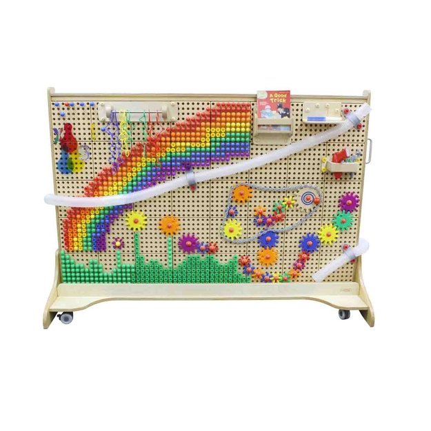 Laisvai pastatoma edukacinė STEM lenta vaikams – 166 x 125 cm