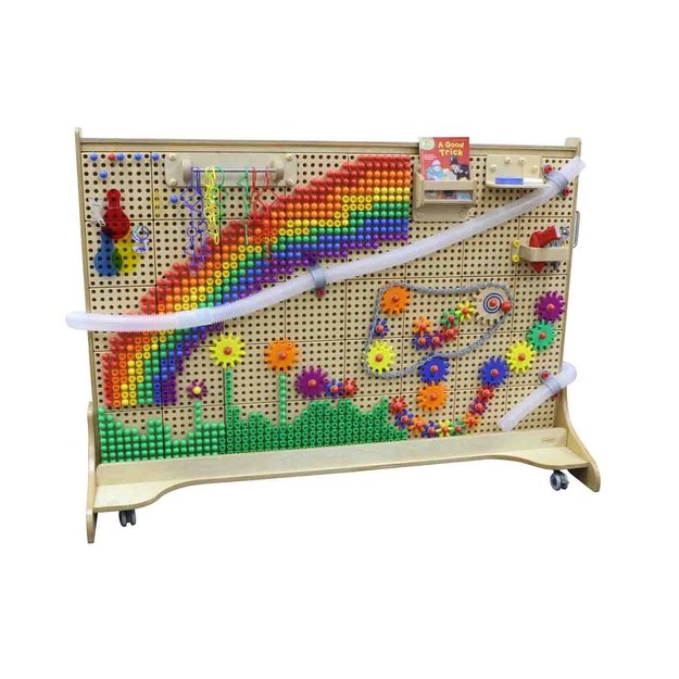 Laisvai pastatoma edukacinė STEM lenta vaikams – 166 x 125 cm