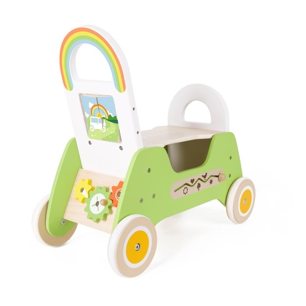 Medinis Montessori stumdukas ir paspirtukas 2in1 „Rider“