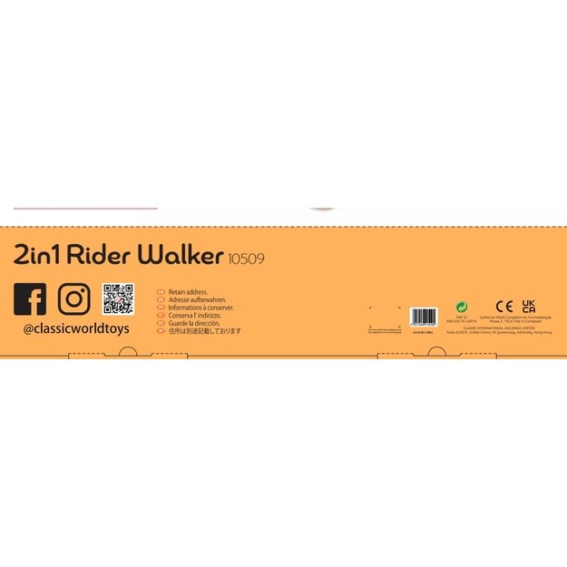 Medinis Montessori stumdukas ir paspirtukas 2in1 „Rider“