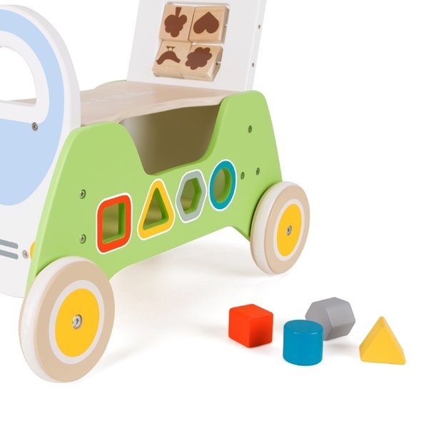 Medinis Montessori stumdukas ir paspirtukas 2in1 „Rider“