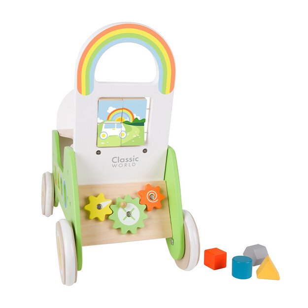 Medinis Montessori stumdukas ir paspirtukas 2in1 „Rider“ 8