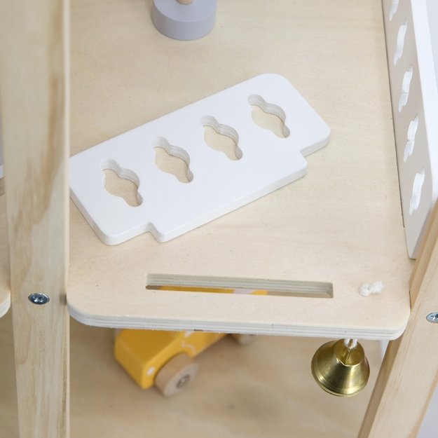 VIGA Medinis Lėlių Namas su Lėlytėmis ir Priedais 2