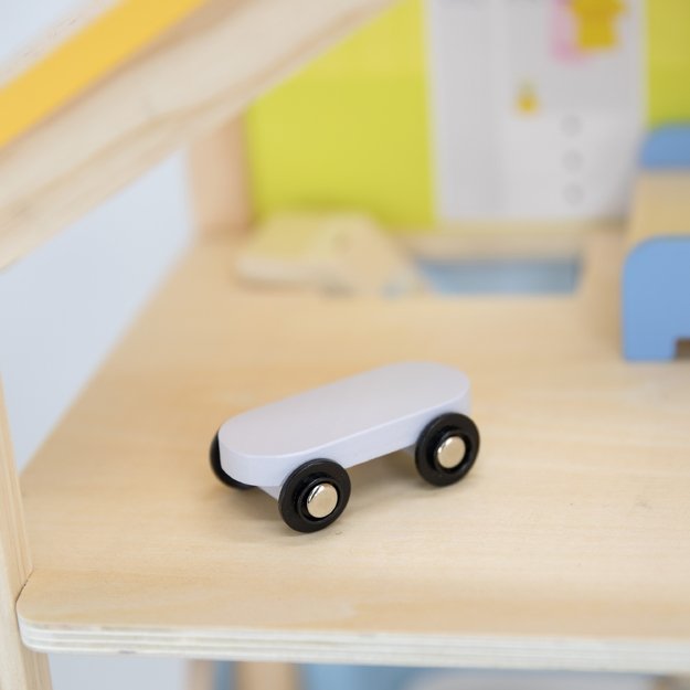 VIGA Medinis Lėlių Namas su Lėlytėmis ir Priedais 7