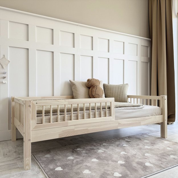 BASIC SLATS vaikiška lova – 190x90 cm, natūralaus medžio