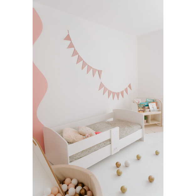 Montessori LUNA vaikiška lova (baltos spalvos)